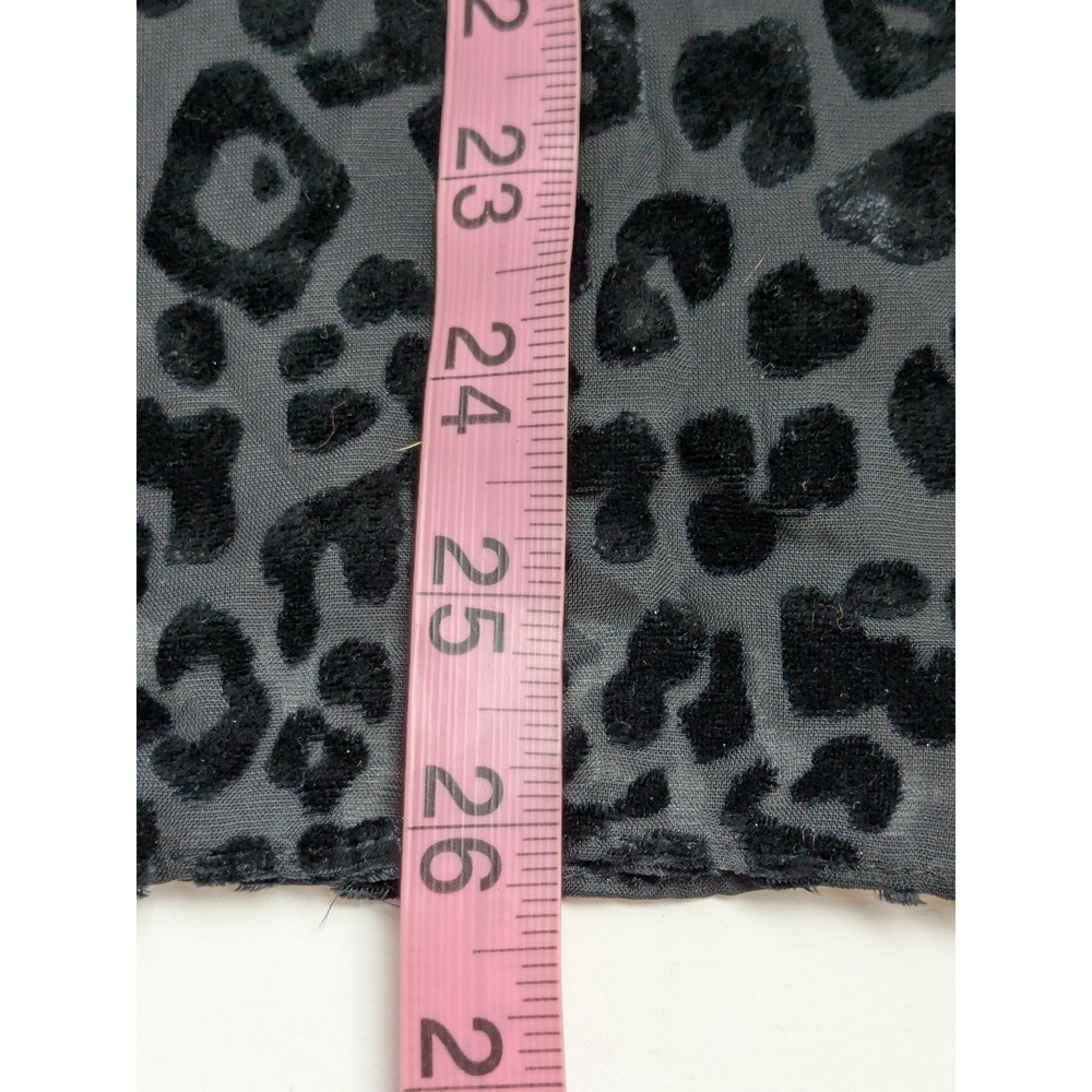 WHBM Y2K Style Black Burnout Velvet Animal Print Sleeveless Tank Top L - Picture 9 of 10